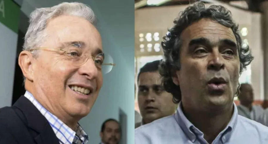 Álvaro Uribe y Sergio Fajardo, políticos que discuten hoy en sus aspiraciones para las elecciones de 2022. 