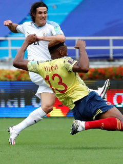 Error de Mina y gol de Cavani en Colombia-Uruguay; Eliminatorias