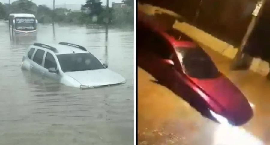 Inundaciones en Cartagena por el paso de la tormenta Iota