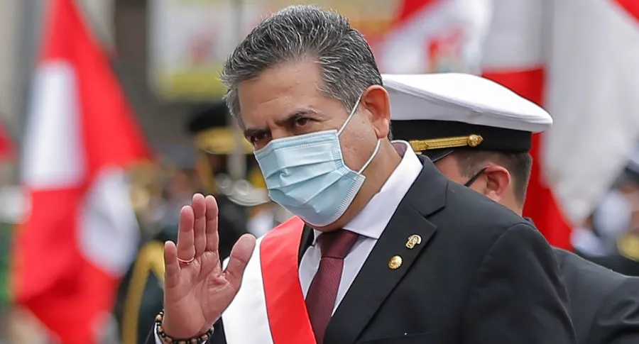 Manuel Merino, político que renunció a la presidencia de Perú el 15 de noviembre.