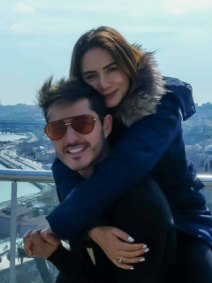Foto de 'Juanse' Quintero y Johanna Fadul, quienes celebraron aniversario con foto en la cama.
