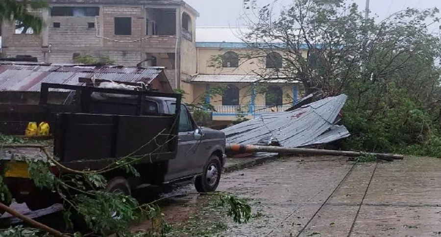 San Andrés se ha visto duramente afectado con el paso del huracán Iota.