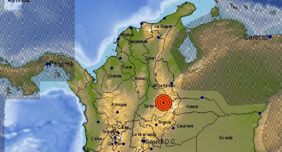 Temblor en Los Santos, Santander, este lunes 16 de noviembre.