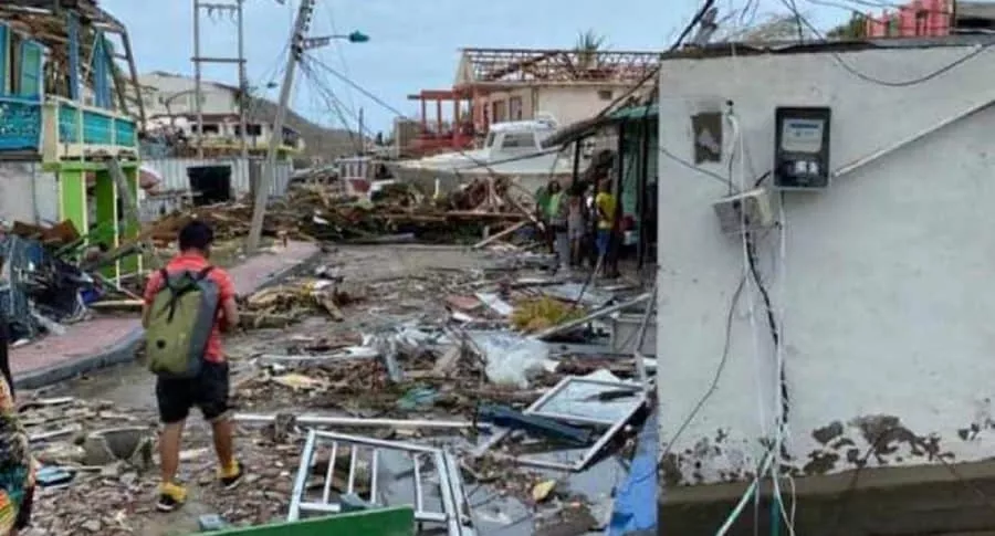 Destrucción en Providencia por huracán Iota