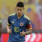 James Rodríguez en la goleada de Ecuador a Colombia