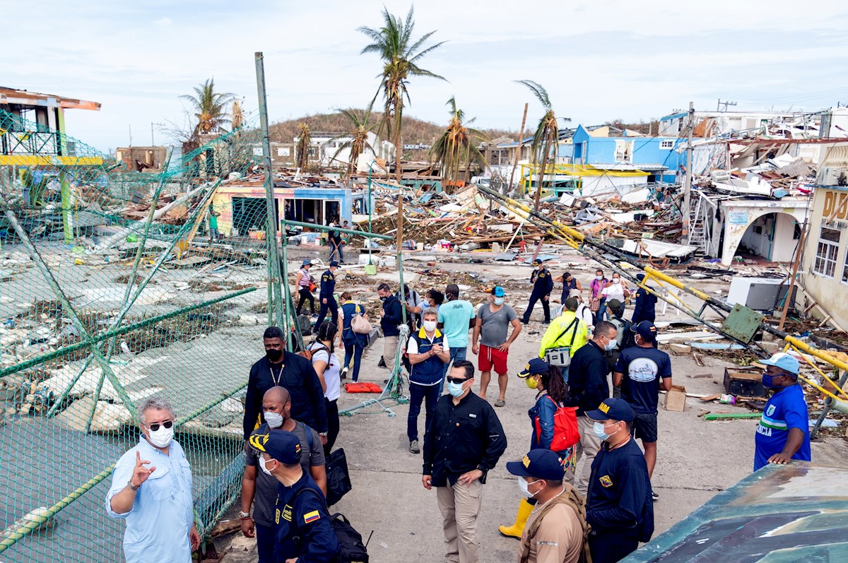 Providencia, destruida por e huracán Iota