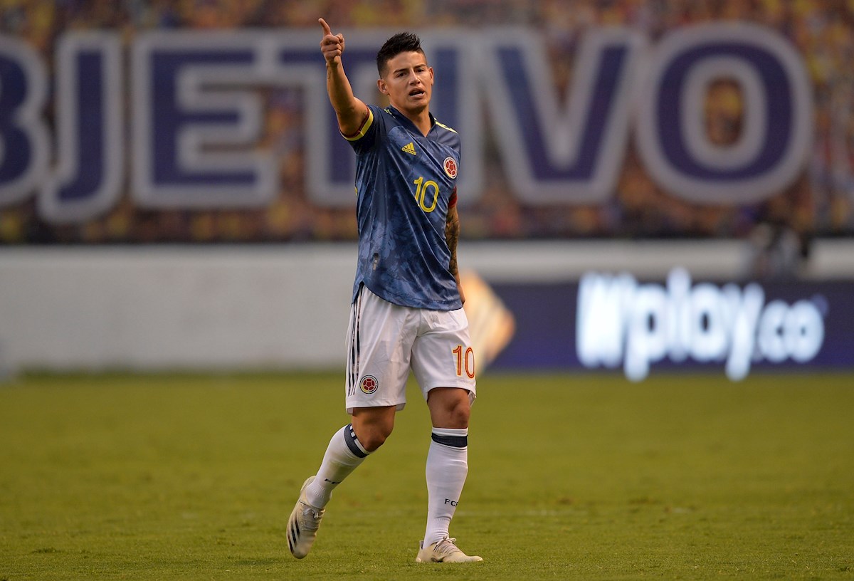 Fotos de jugadores de Colombia en goleada ante Ecuador