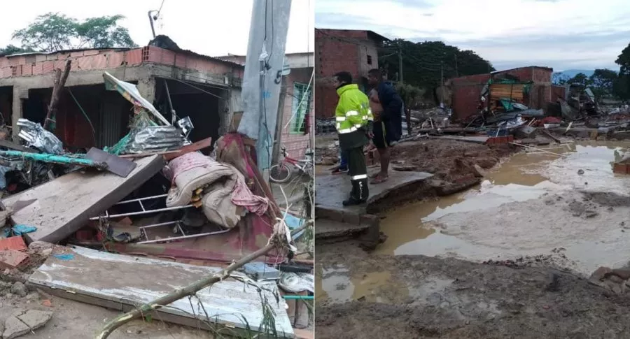 Imágenes de emergencias por lluvias en Cúcuta, que han dejado varios muertos, desaparecidos y daños materiales.