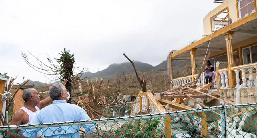 Destrucción en Providencia por huracán Iota. 