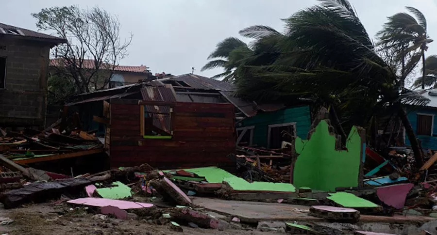 El huracán Iota dejó destrozos en el Caribe y en Nicaragua.