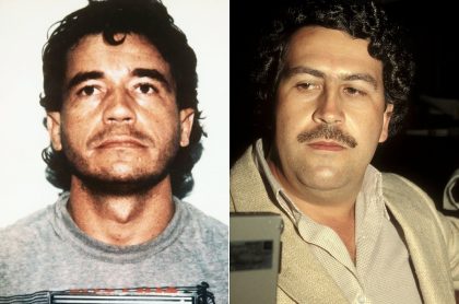 Fotos de Carlos Lehder y Pablo Escobar, quienes fueron narcotraficantes de Colombia, ilustra nota sobre la vida de Carlos Lehder en Alemania y si tiene problemas de salud. 