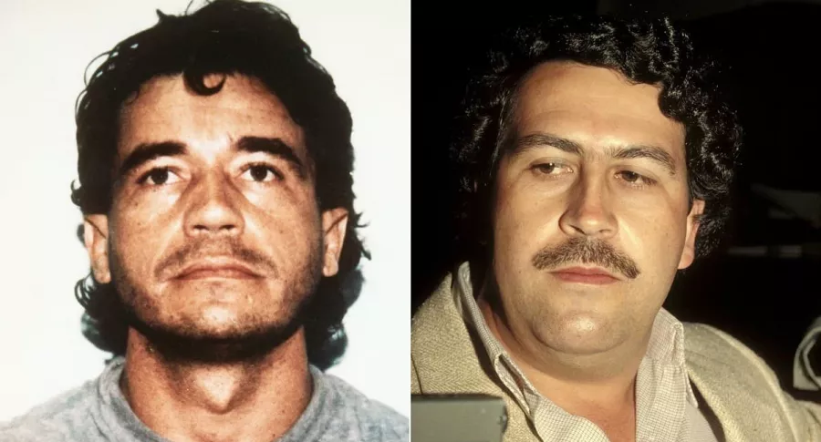 Fotos de Carlos Lehder y Pablo Escobar, quienes fueron narcotraficantes de Colombia, ilustra nota sobre la vida de Carlos Lehder en Alemania y si tiene problemas de salud. 