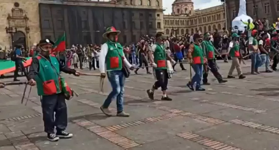Marchas como las de la minga, el pedido de C. López en Bogotá