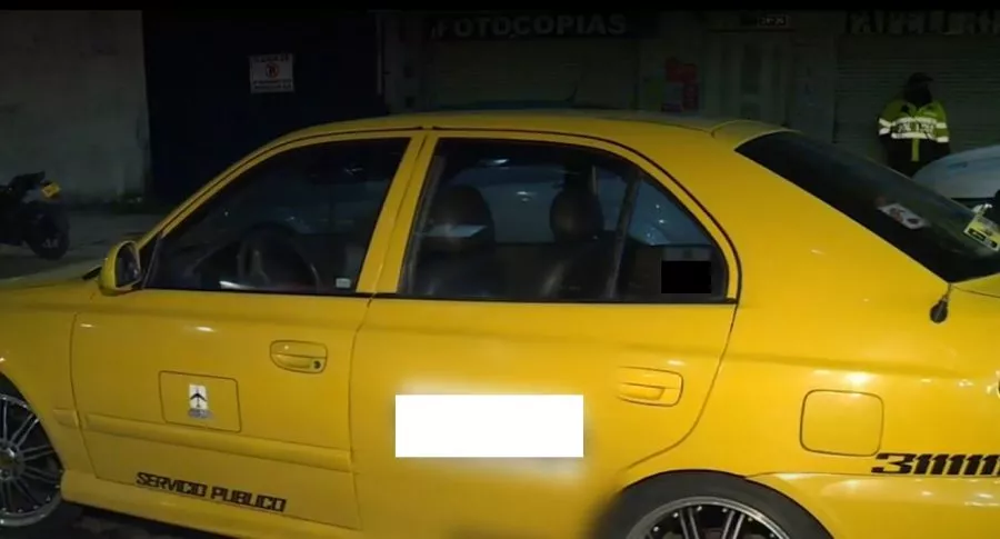 Dueña de taxi, en Bogotá, descubrió que conductor era atracador