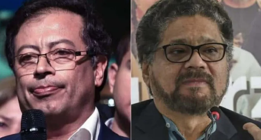 'Iván Márquez' y Gustavo Petro, senador que dice que la Fiscalía le tendió trampa al exjefe guerrillero