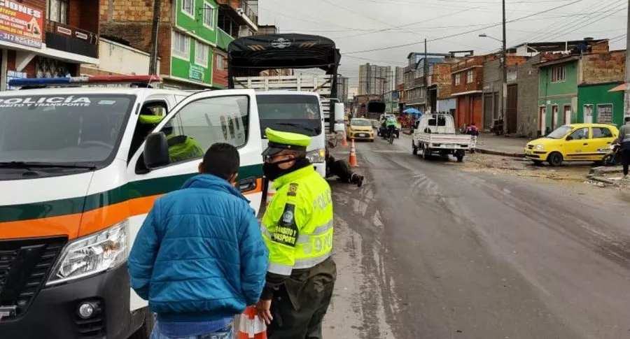La movilidad en Bogotá estará restringida por la Policía de Tránsito.