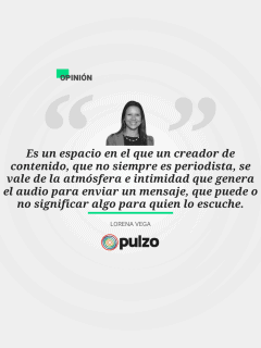 Frase destacada sobre columna de podcast