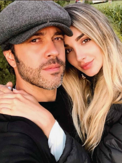 Foto de Juan Manuel Mendoza y Melina Ramírez, quienes se reunieron con ex de él