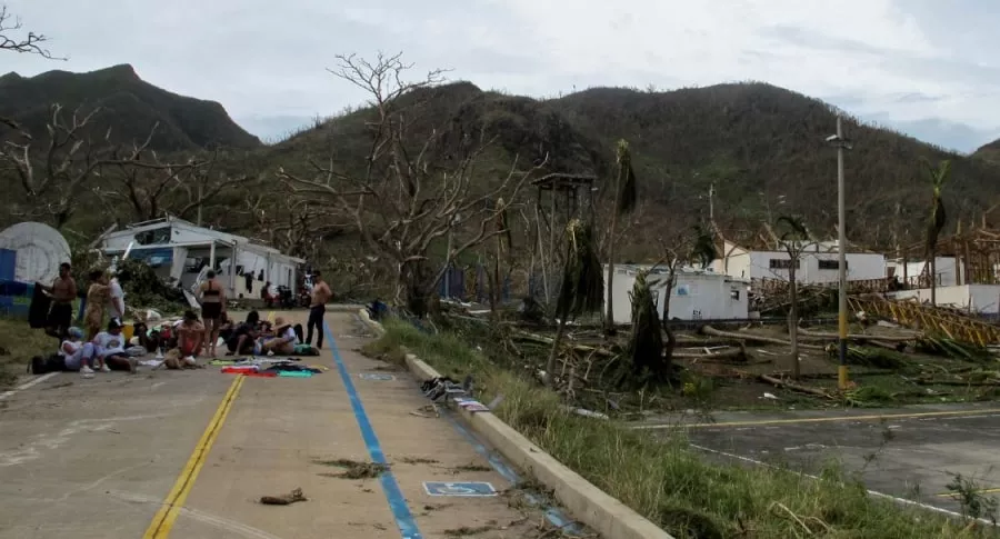Imagen del desastre en Providencia, en donde comerciantes denuncian saqueos