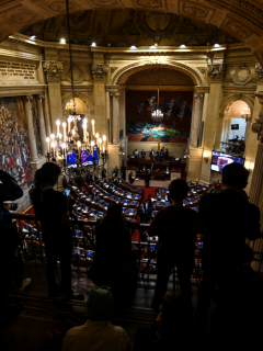 Debate en el Senado de la República donde, de nuevo, se cayó nuevamente una reforma política.