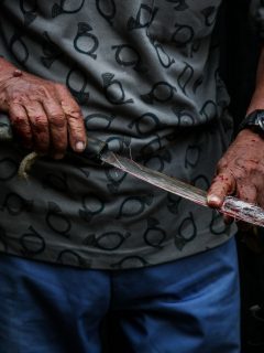 Hombre con un machete (imagen de referencia).