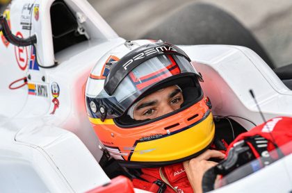 Sebastián Montoya, hijo de Juan Pablo Montoya que sufrió un aparatoso accidente en la Fórmula 4