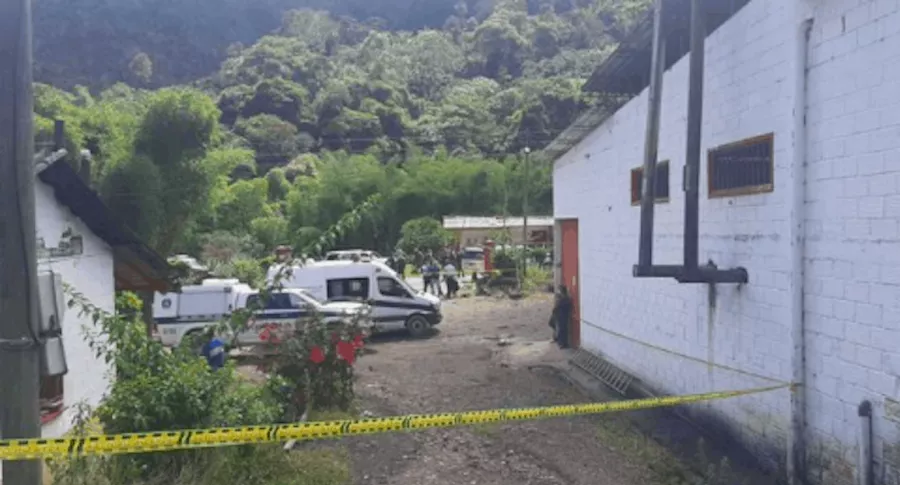 Finca cafetera donde ocurrió la masacre en Betania, Antioquia
