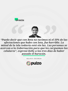 Frase destacada sobre columna de Huracán Iota
