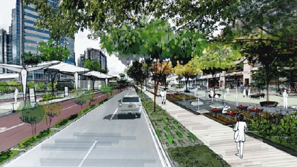 
El Distrito dice que en la calle 116 con Séptima habrá siembra de árboles nativos y suelos permeables  / Alcaldía de Bogotá. 