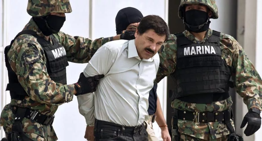 'El Chapo' Guzmán presentado a la prensa en 2014 para ilustrar nota sobre las esposas del narcotraficante