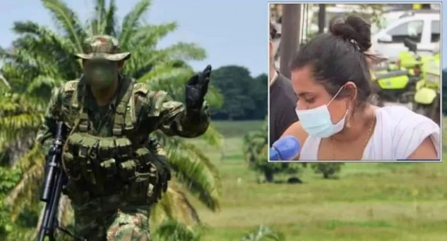 Esposa de Jaider Díaz culpa a un soldado de matar al campesino y Ejército asegura que hubo una asonada en Tarazá, Antioquia.