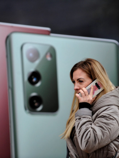 Ventas de celulares en Colombia: Foto del Galaxy Note 20.