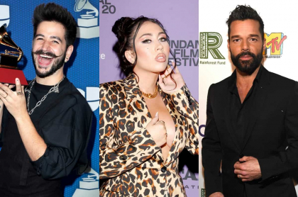 Fotomontaje de Camilo, Kali Uchis y Ricky Martin, nominados a los Grammy 2021