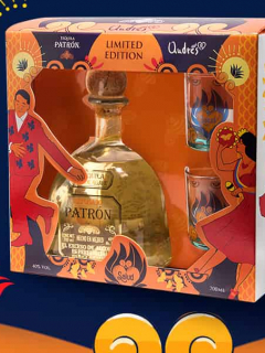 El tequila de Andrés Carne de Res y Patrón