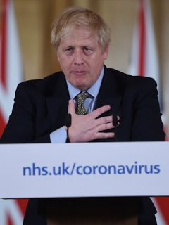 Boris Johnson se refirió a la recesión económica.