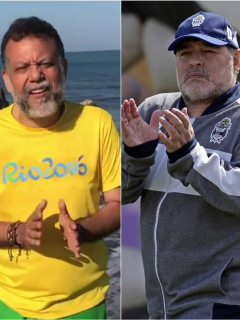 Foto de Alberto Libnero Diego Maradona, a propósito del mensaje del exsacerdote.