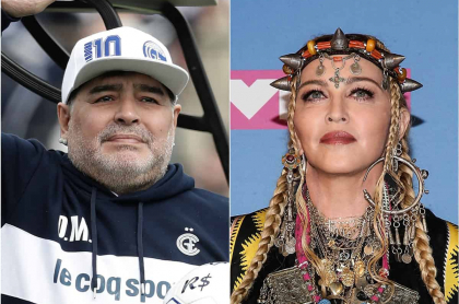 Fotomontaje de Diego Maradona y Madonna, a propósito de tendencia que los relaciona.