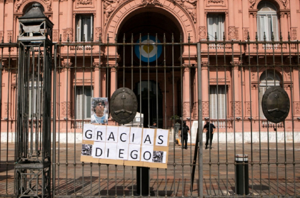 Diego Armando Maradona estará en cámara ardiente en la Casa Rosada, en Buenos Aires.