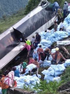 Saqueo a camión en Valdivia Antioquia