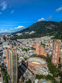 Vista aérea de Bogotá para ilustrar nota sobre barrios más caros de Colombia y Latinoamérica