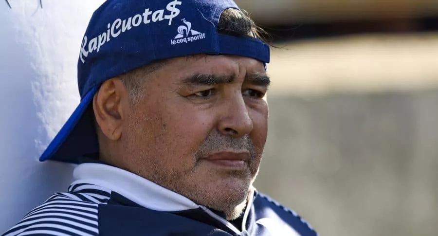 Diego Armando Maradona en un partido en febrero del 2020 en Argentina, donde todavía lloran su muerte de la que se conocieron más detalles como el testimonio de uno de sus enfermeros.
