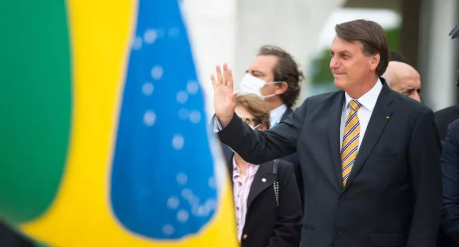 Jairo Bolsonaro, quien insiste en que no se aplicará vacuna anti coronavirus