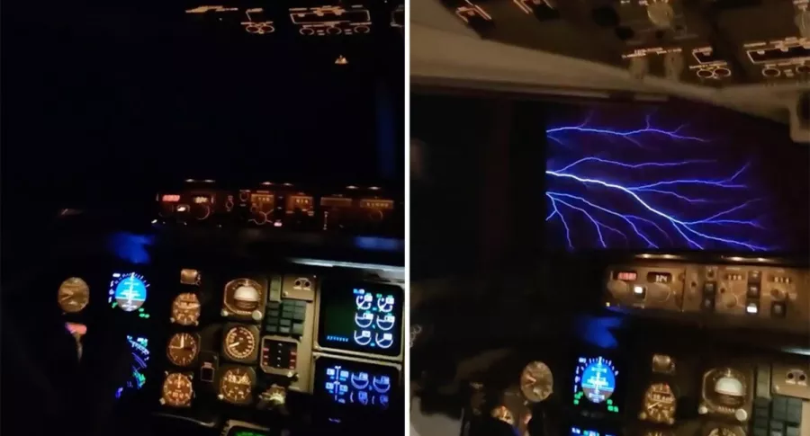 Captura de pantalla de video de azafata muestra extraño fenómeno natural en pleno vuelo