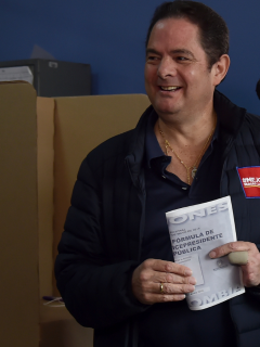 Germán Vargas Lleras votando en las pasadas elecciones presidenciales. El excandidato lanzó duras críticas sobre el proyecto que quiere reformar el actual Código Electoral.