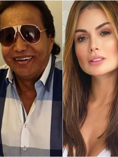Fotomontaje de Natalia París, Diomedes Díaz y Sara Uribe, a propósito de sus escándalos