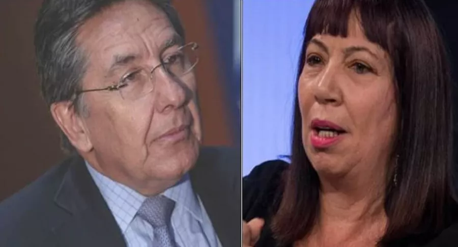Néstor Humberto Martínez y María Jimena Duzán, que discutieron en entrevista en la W Radio por caso 'Santrich'