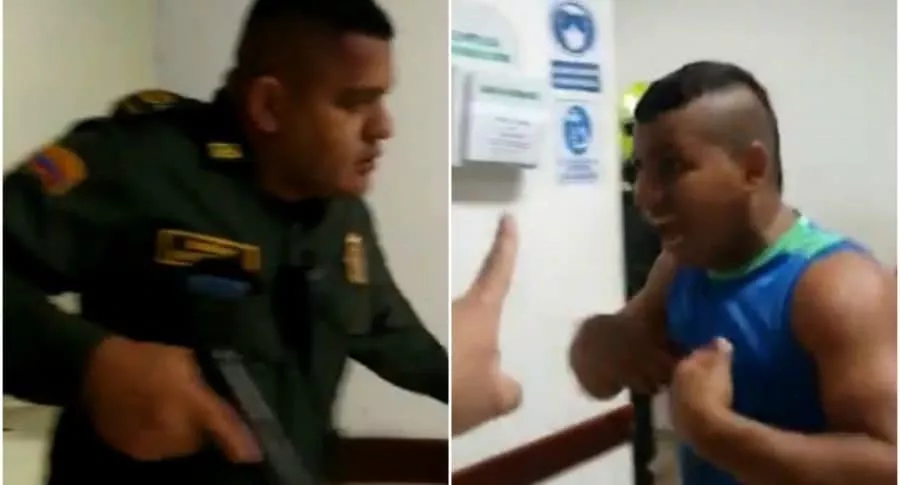 Imágenes de la pelea en la que estuvieron involucrados policías en un hospital de Sucre. 
