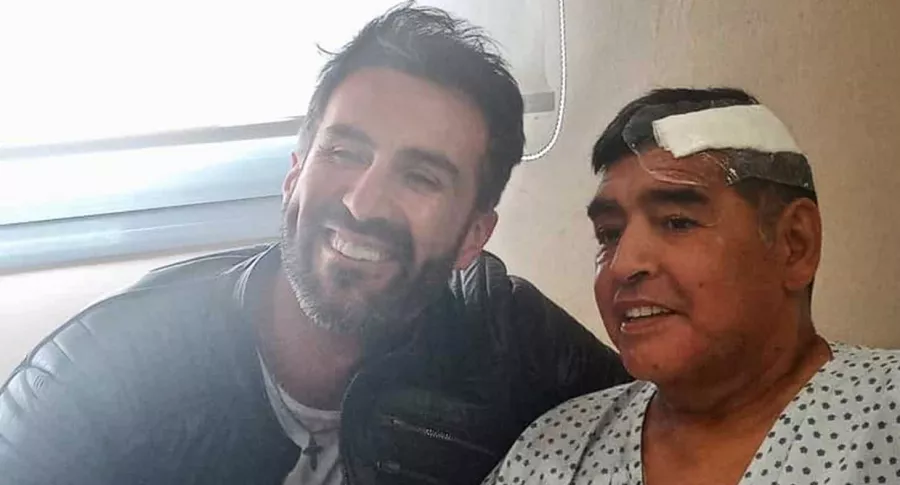 Leopoldo Luque, médico de Maradona, ya habría estado preso. Imagen de referencia de ambos.