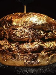 Hamburguesa de oro en Colombia.