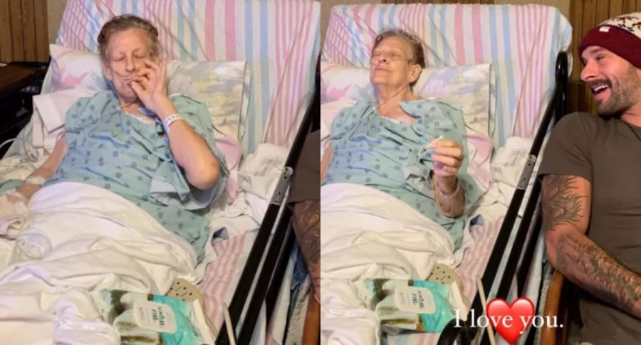 Fotos: abuela fuma su último porro en la clínica gracias a su nieto